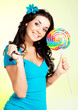 girl with a lollipop