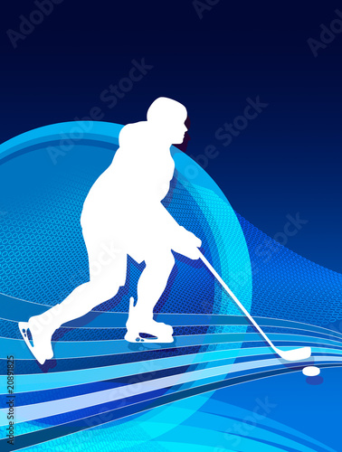 Illustration: Ice Hockey Player Ice Hockey Player