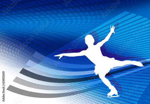 Illustration: Ice skater Ice skater