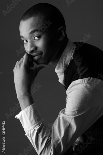 Black African businessman