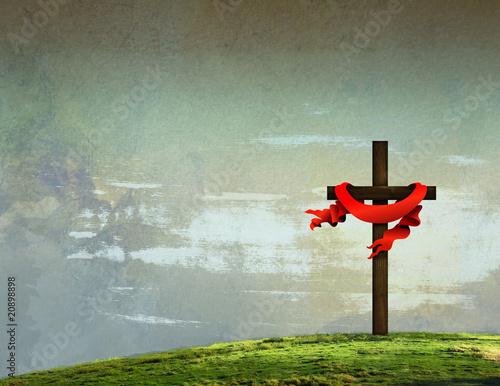 Illustration: Easter Cross Background Easter Cross Background