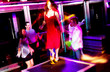 Young adults at a nightclub dancing