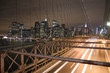Pont de Brooklyn nuit