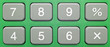 Pocket Calculator Green - Close-up