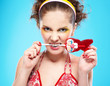 Photo: beautiful girl with lollipop beautiful girl with lollipop