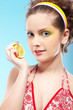 Photo: beautiful girl with lemon beautiful girl with lemon