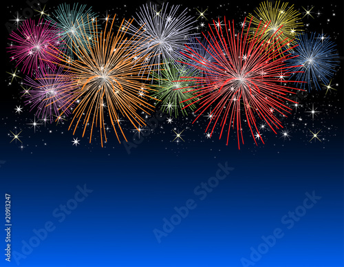 Illustration: Silvester Feuerwerk Silvester Feuerwerk
