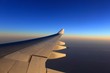 aero plane wing and beautiful evening sky aero plane wing and beautiful evening sky
