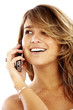 casual girl talking on the phone