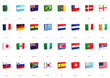 3D World Cup Team Banner Flags