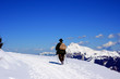 Bergwanderer im Winter