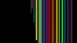Colored lines decoration painting black wall background Colored lines decoration painting black wall background