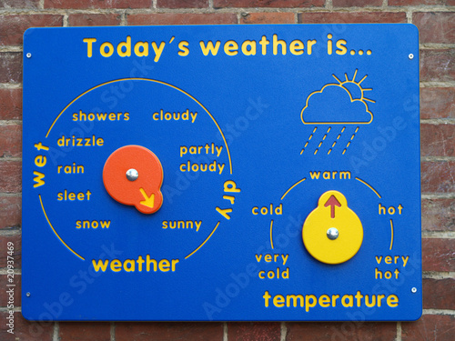 Childrens weather board from andyh12, Royalty-free stock photo