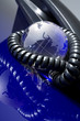 Glass globe with phone