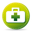 First aid kit icon. First aid kit icon.