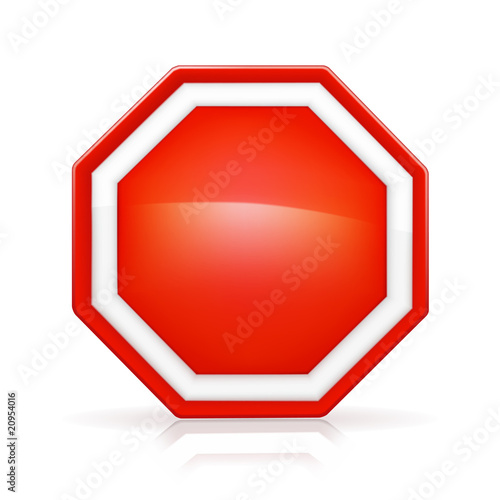 blank stop sign. Zoom Not Available: Vector images scale to any size. Blank Stop Sign
