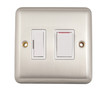 power switch with fuse fitting isolated on white