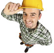 happy funny handyman