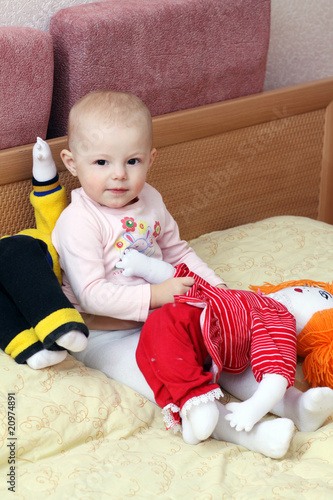 Photo: Young girl indoors Young girl indoors