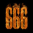 Illustration: Devil's number 666 Devil's number 666