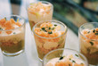 verrine avocat-crevette-ciboulette