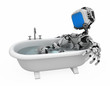 Blue Screen Robot, Bath