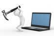 Computer technical service. Isolated 3D image Computer technical service. Isolated 3D image