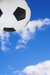 flying soccer ball