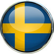 Sweden Flag 3D Glass Sphere