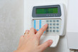 Close up of a security alarm keypad Close up of a security alarm keypad