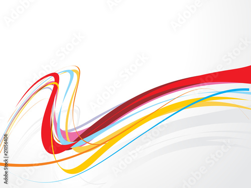 Vector: rainbow wave line rainbow wave line