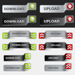 Black and grey web upload button set. Global swatches included. Black and grey web upload button set. Global swatches included.