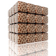Illustration: cube assembling from blocks cube assembling from blocks