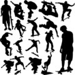 skateboarding set - vector