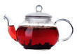 Healthy fruit Tea in a glass Pot Healthy fruit Tea in a glass Pot