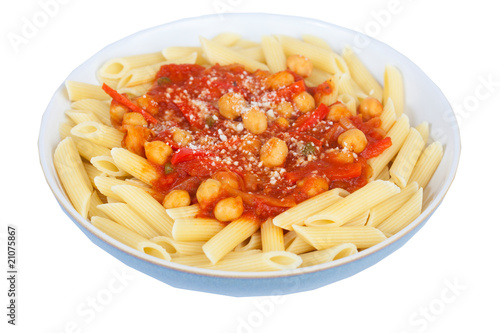 Photo: Pasta isolated with clipping path Pasta isolated with clipping path