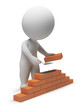 3d small people - builder 3d small people - builder