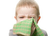 Blowing nose