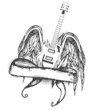 Guitar music design Guitar music design