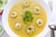 Kartoffelsuppe mit Garnelen