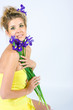 Foto: Fresh face with irises Fresh face with irises