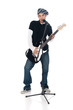 Asian electric guitar player Asian electric guitar player
