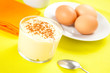Photo: tasty bowl glass of gustard pudding tasty bowl glass of gustard pudding