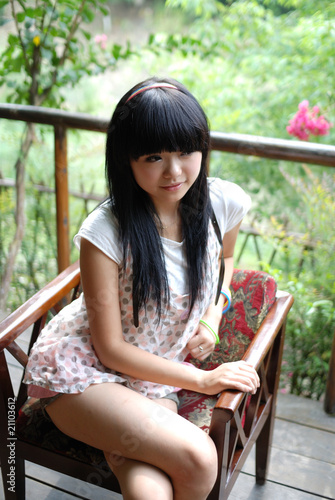 中国少女，美女