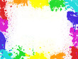 Cadre taches de peinture