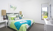 guest bedroom in modern townhouse