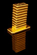 Goldbarren gestapelt