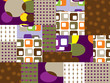 Retro patchwork pattern