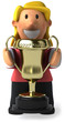Femme et trophée