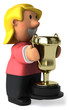 Femme et trophée
